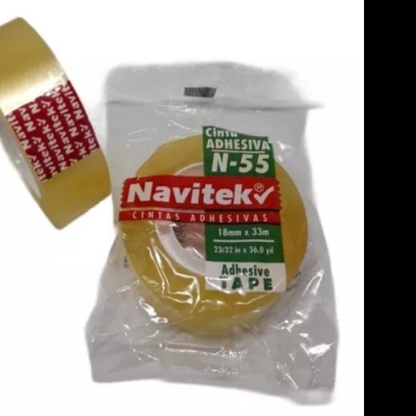 CINTA ADH.18X33M TRANSP. NAVITEK N55 E24 C216